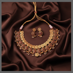Lakshmi Kaasu and Mango Necklace In Nakshi - NN00833