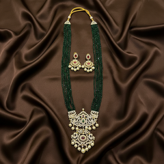Green Pearl Haram With Pendant - PB00538