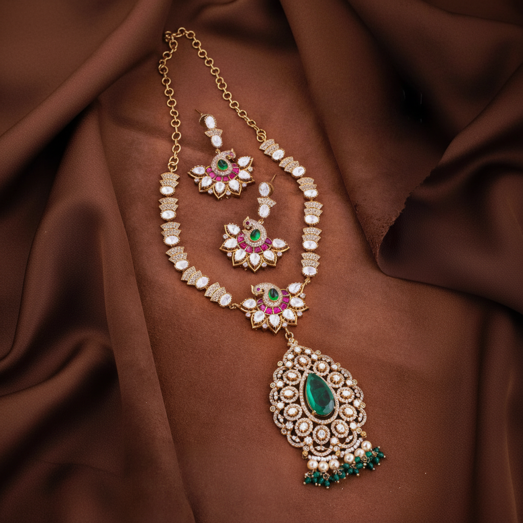 Diamond Necklace Stone is Monzonite - DN0024