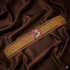 Beautiful Peacock Pota Stone Waist Belt - WB0024