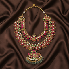 Jadau 2 Layer Mango Necklace - KN00617
