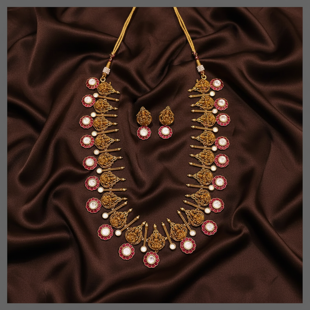 Beautiful Lakshmi Haram In Kundan - KH00313