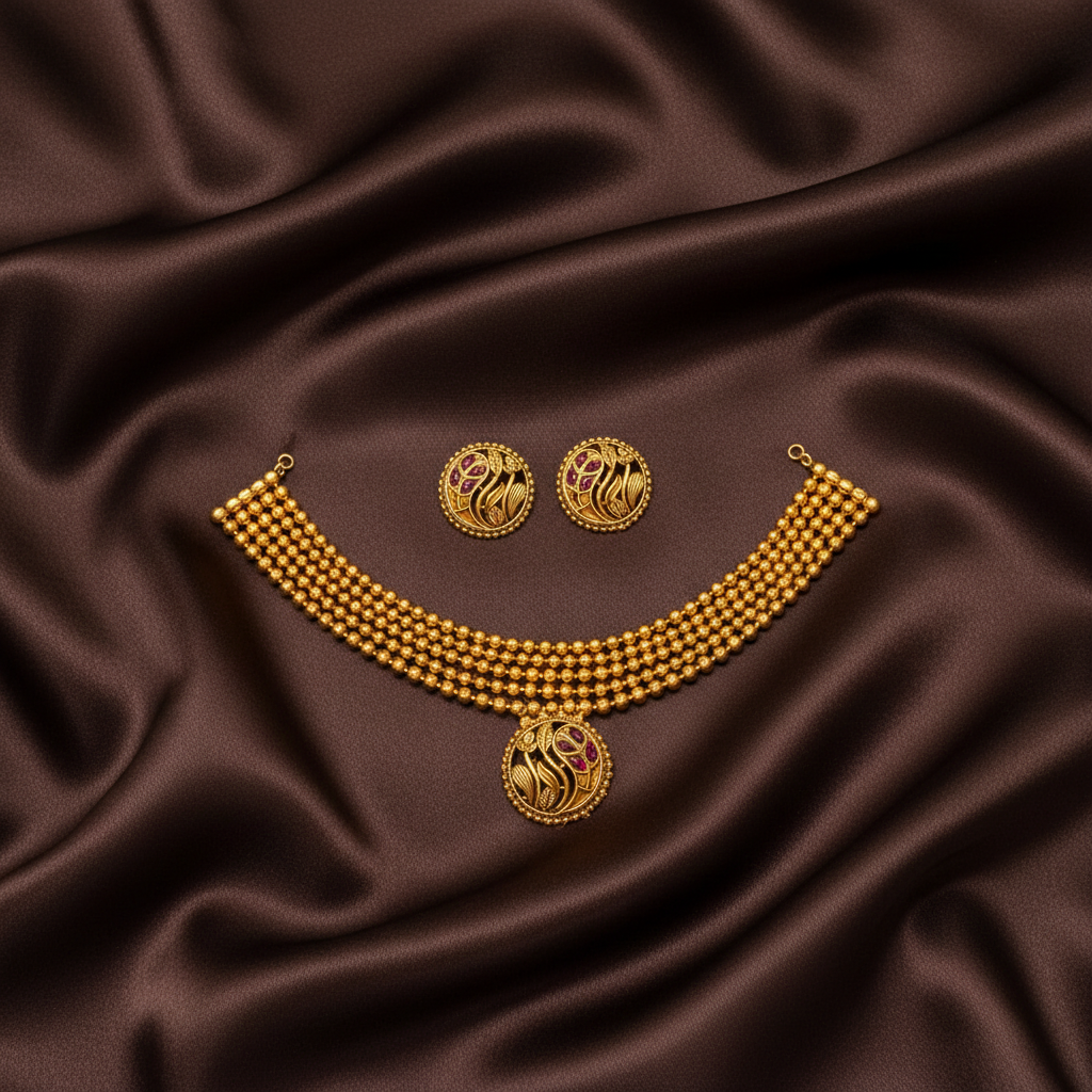 Rashmika Mandanna Gold Replica Choker - NN00902