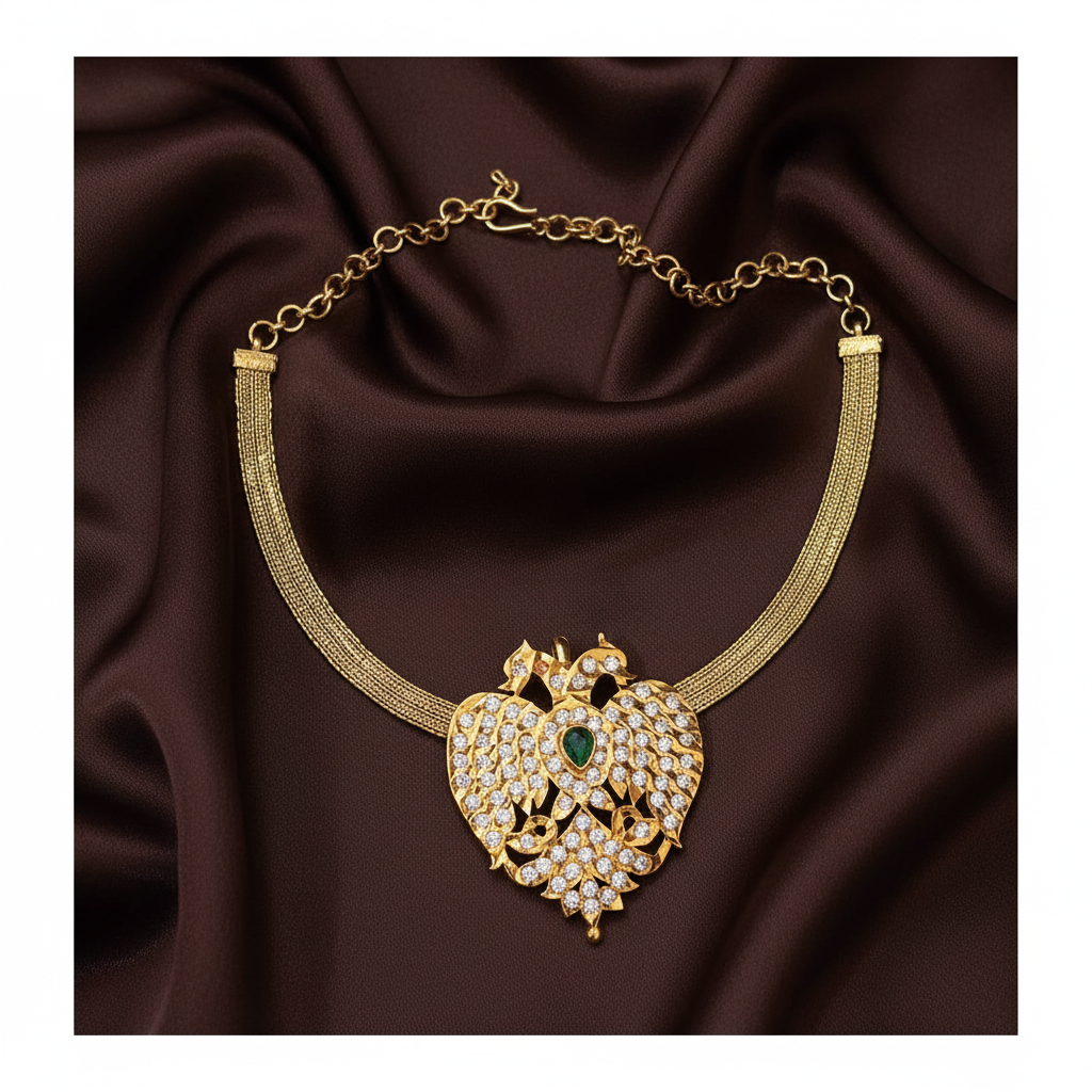 Panchaloha Gandaberunda Pendant with Chain - NN00922