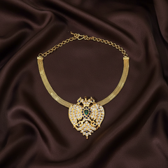 Panchaloha Gandaberunda Pendant with Chain - NN00922