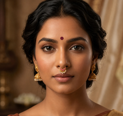 Beautiful Nose Ring With Pearls - NR0039