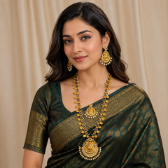 Beautiful Lakshmi Haram In Nakshi - NH00228