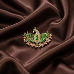 Double Sided Jadau Gandaberunda Pendant - KP00194