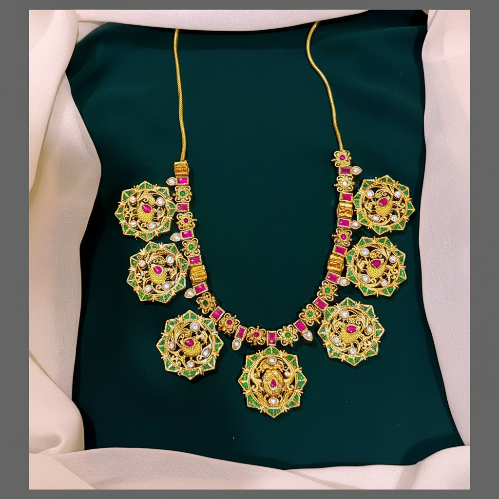 2 In 1 Necklace In Kundan - KN00458