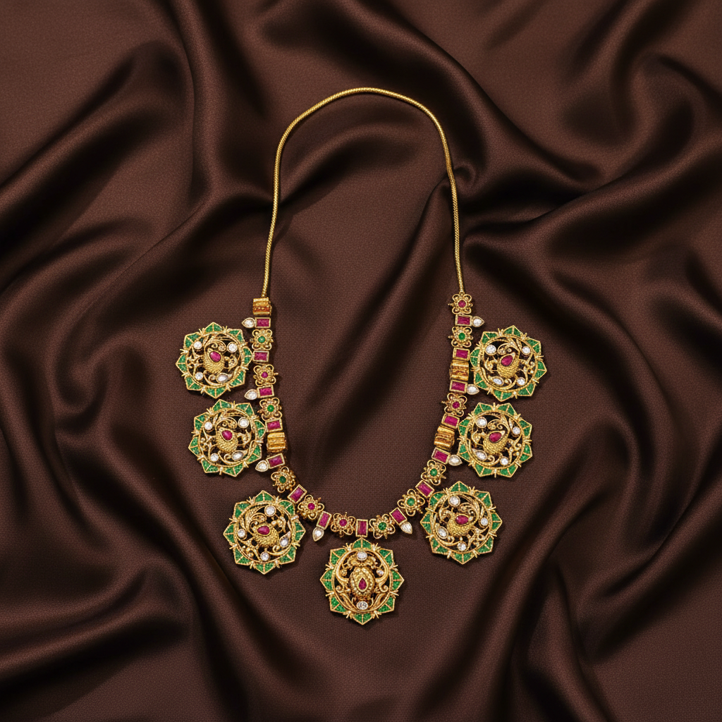 2 In 1 Necklace In Kundan - KN00458