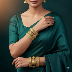 Beautiful Lakshmi Kasu Bangles - BG00177