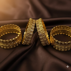 Beautiful Lakshmi Kasu Bangles - BG00177