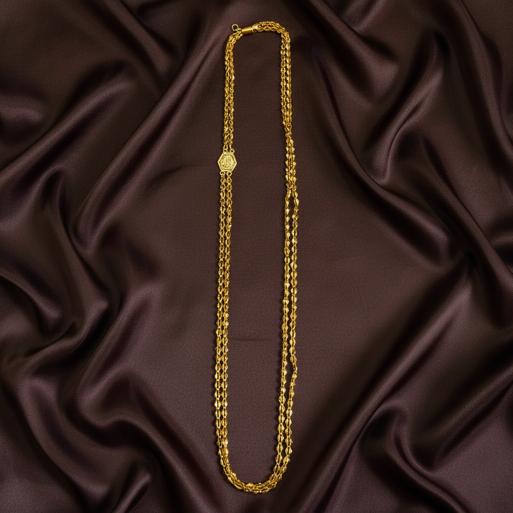 2 Layer Side Pendant Chain - NH00461
