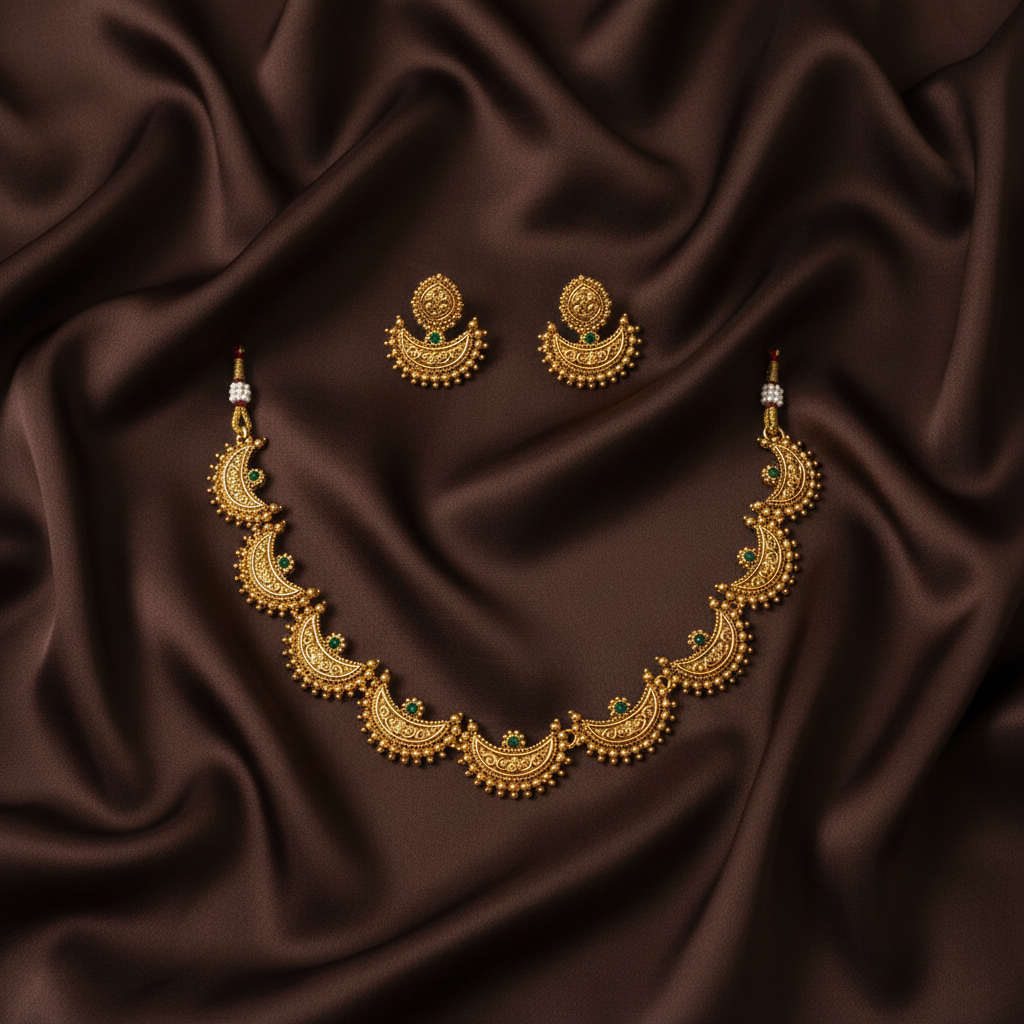 Nakshi Budget Friendly Neckalce With Earrings - NN00910