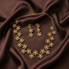 White Stone Star Necklace - NN00856