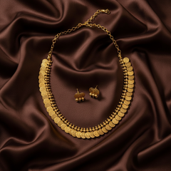 Gold Polish Small Kaasu Necklace - NN00854