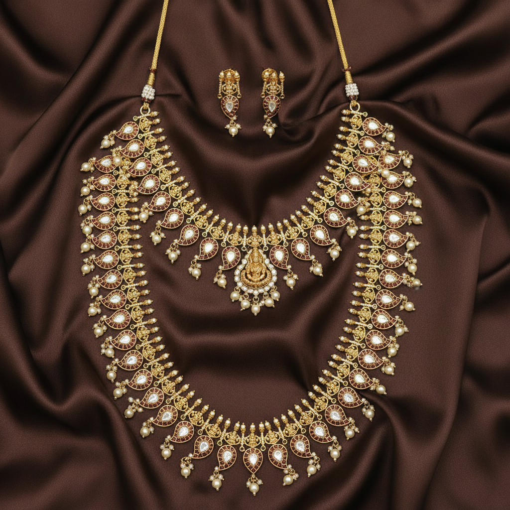 Kempu Mango Bridal Set - BR0063