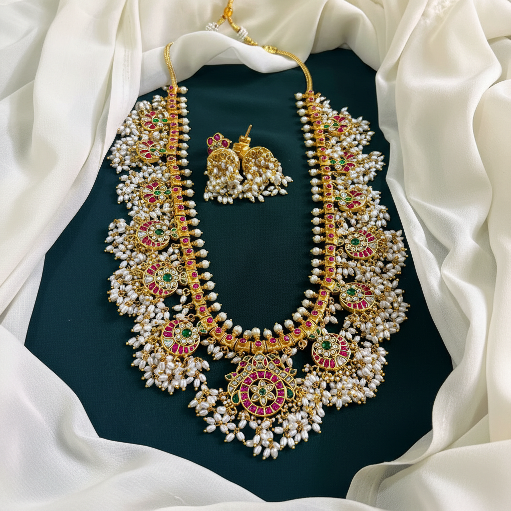 Jadau Kundan Guttipusalu Long Haram - KH0010
