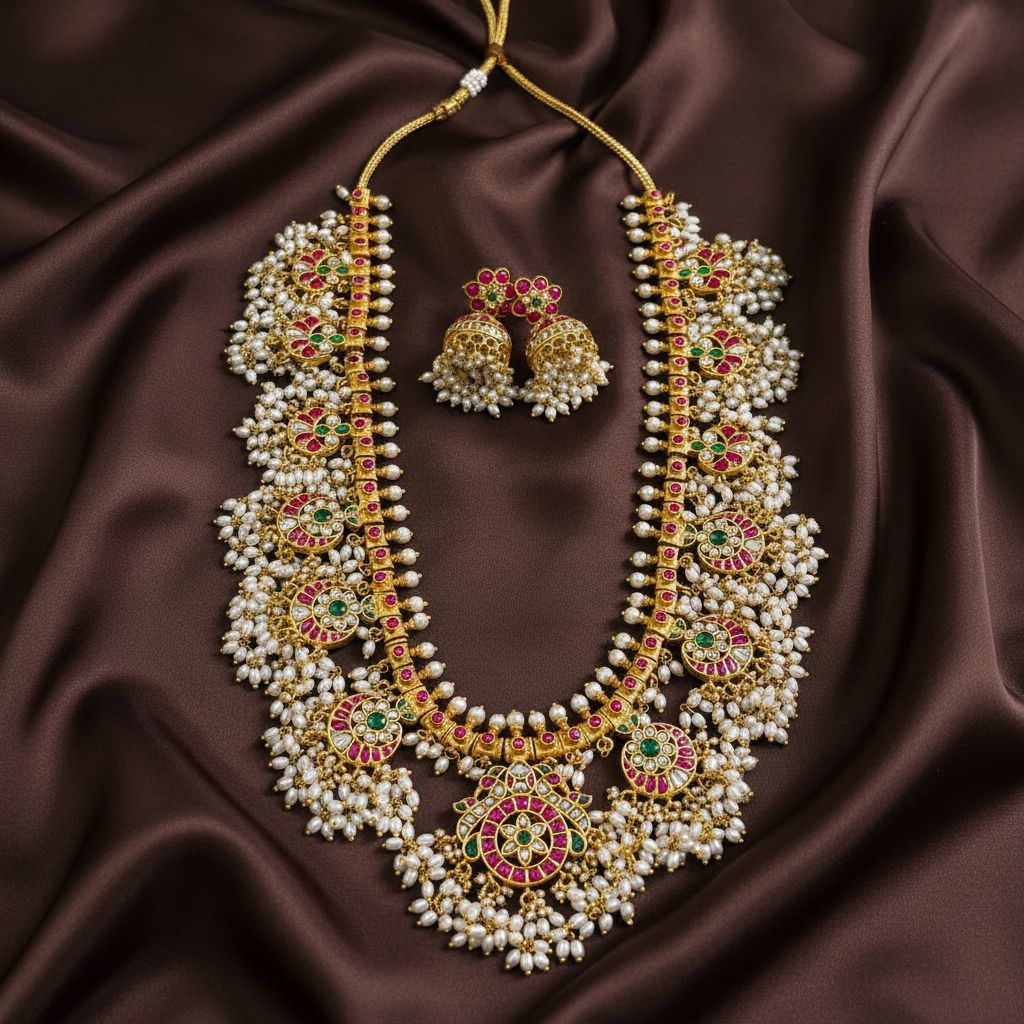 Jadau Kundan Guttipusalu Long Haram - KH0010