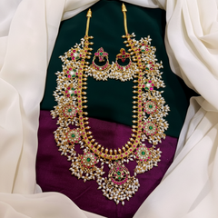 Jadau Flower Guttipusalu Haram - KH0032