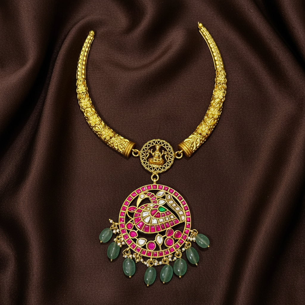 Jadau Pendant Kante Sets- KN00655
