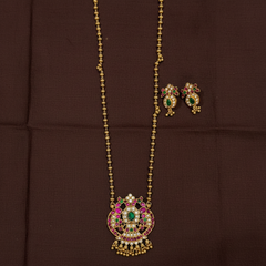 Pota Stone Gandaberunda Pendant With Chain - NH00446