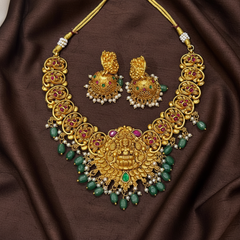 Nakshi Lakshmi Neckalce With Jhumki - NN00915