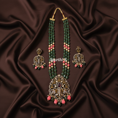 Multicolor Beads Victorian Necklace - BB0051