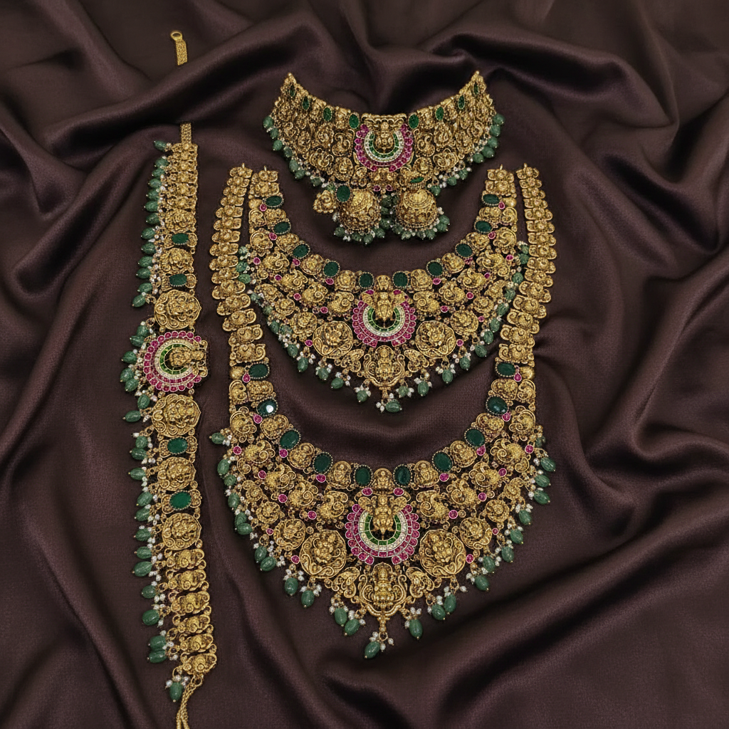 Jadau Mega Bridal Set -