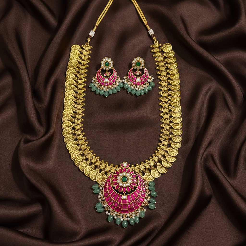 Kaasu Haram With Jadau Pendant - KH00363