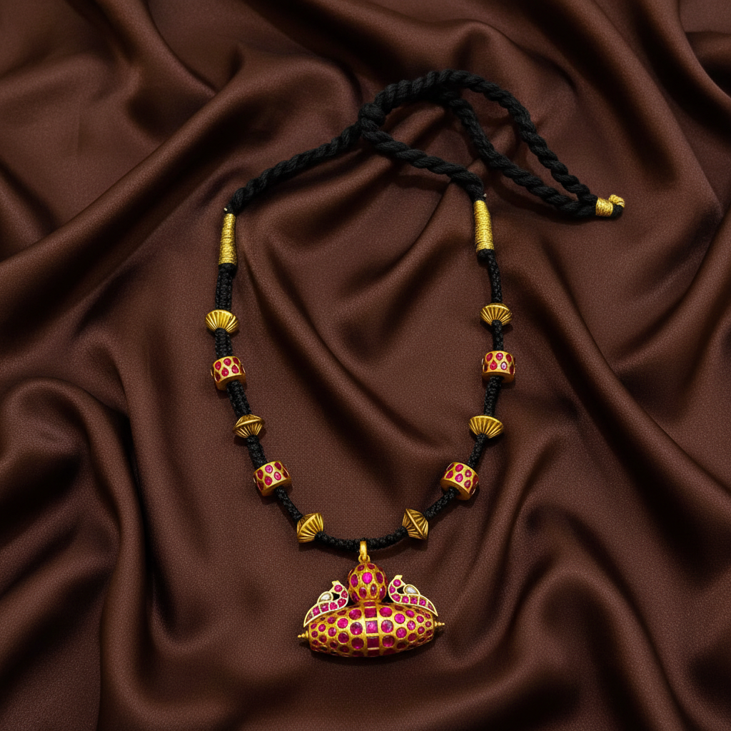 Jadau Vintage Black Dori - BD00162