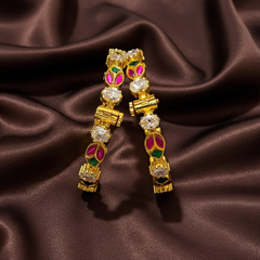 Mango Jadau Mozonite Openable Bangle - BG00669