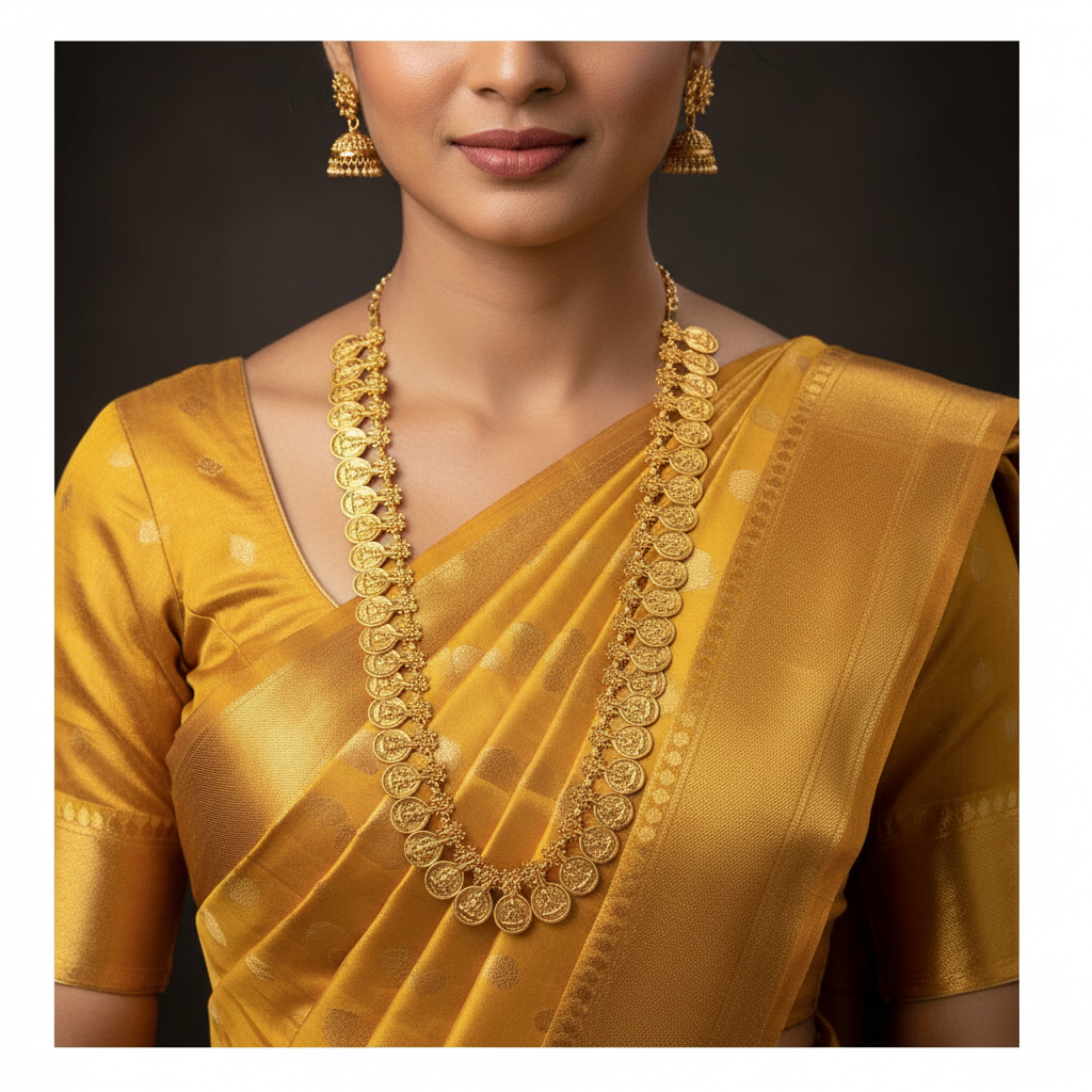 Nakshi Lakshmi Kaasu Long Haram - NH00450