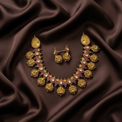 Nakshi Lakshmi Stone Necklace - NN00855