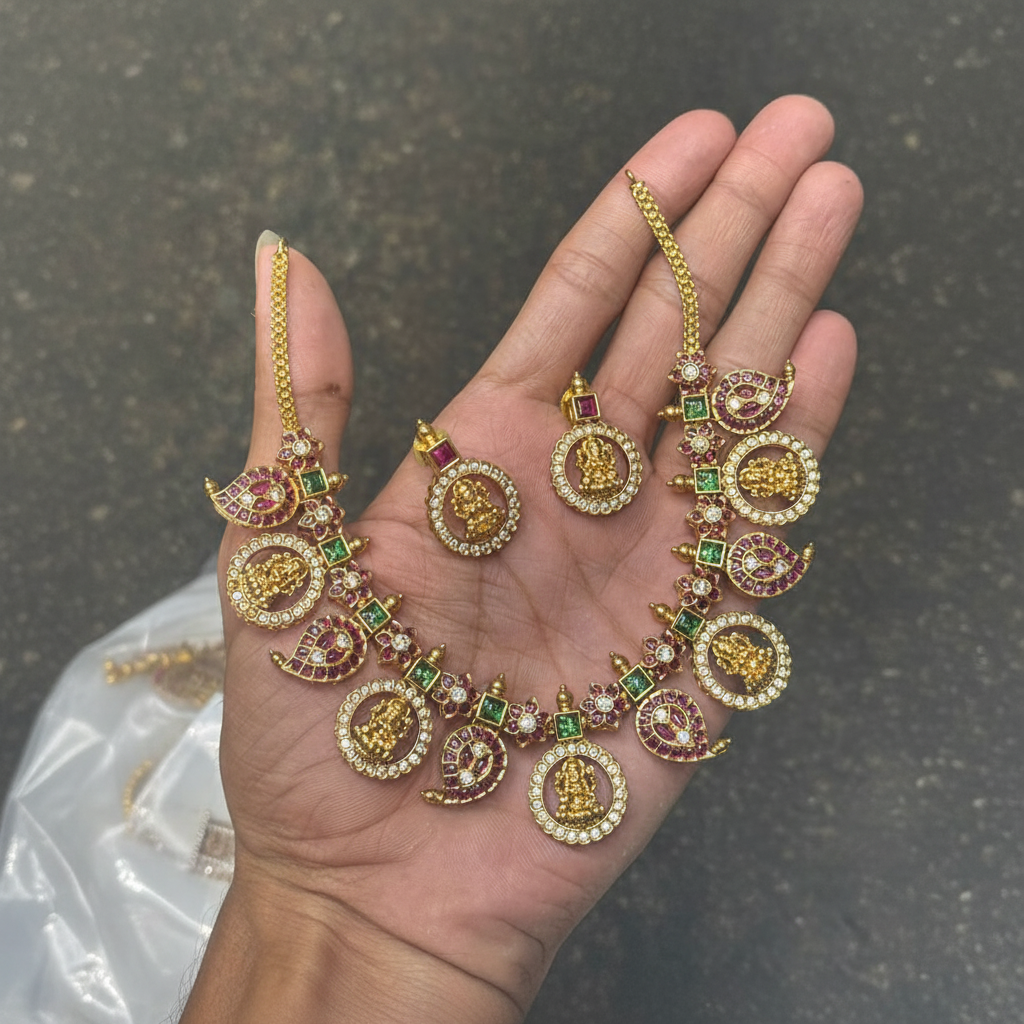 Nakshi Lakshmi Bottu Necklace - NN00851
