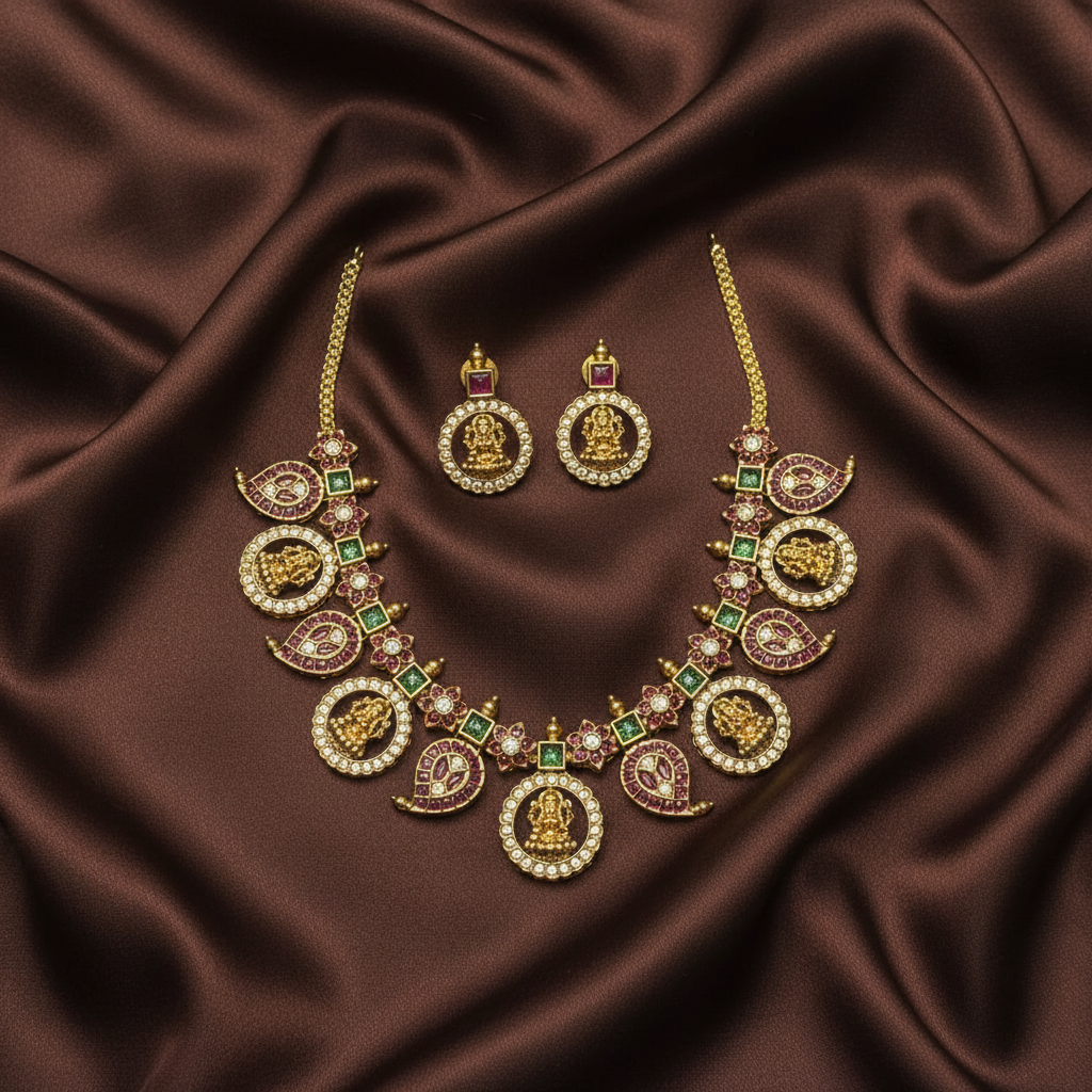 Nakshi Lakshmi Bottu Necklace - NN00851