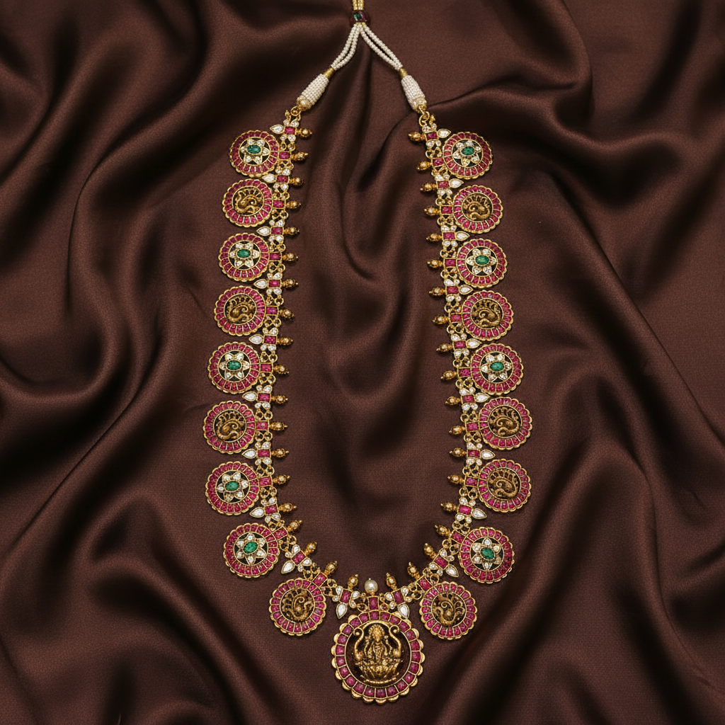 Jadau Kundan Lakshmi Bottumala - KH0028