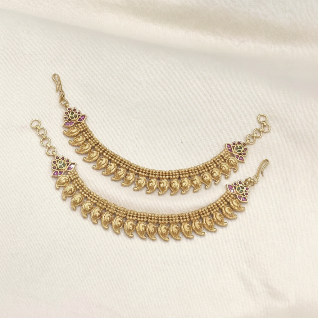 Traditional Nakshi mango Gold Replica Maatil - MT00109