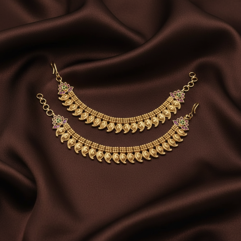 Traditional Nakshi mango Gold Replica Maatil - MT00109