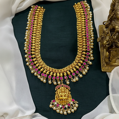 Jilebi Lakshmi Long Jadau Haram - KH00368
