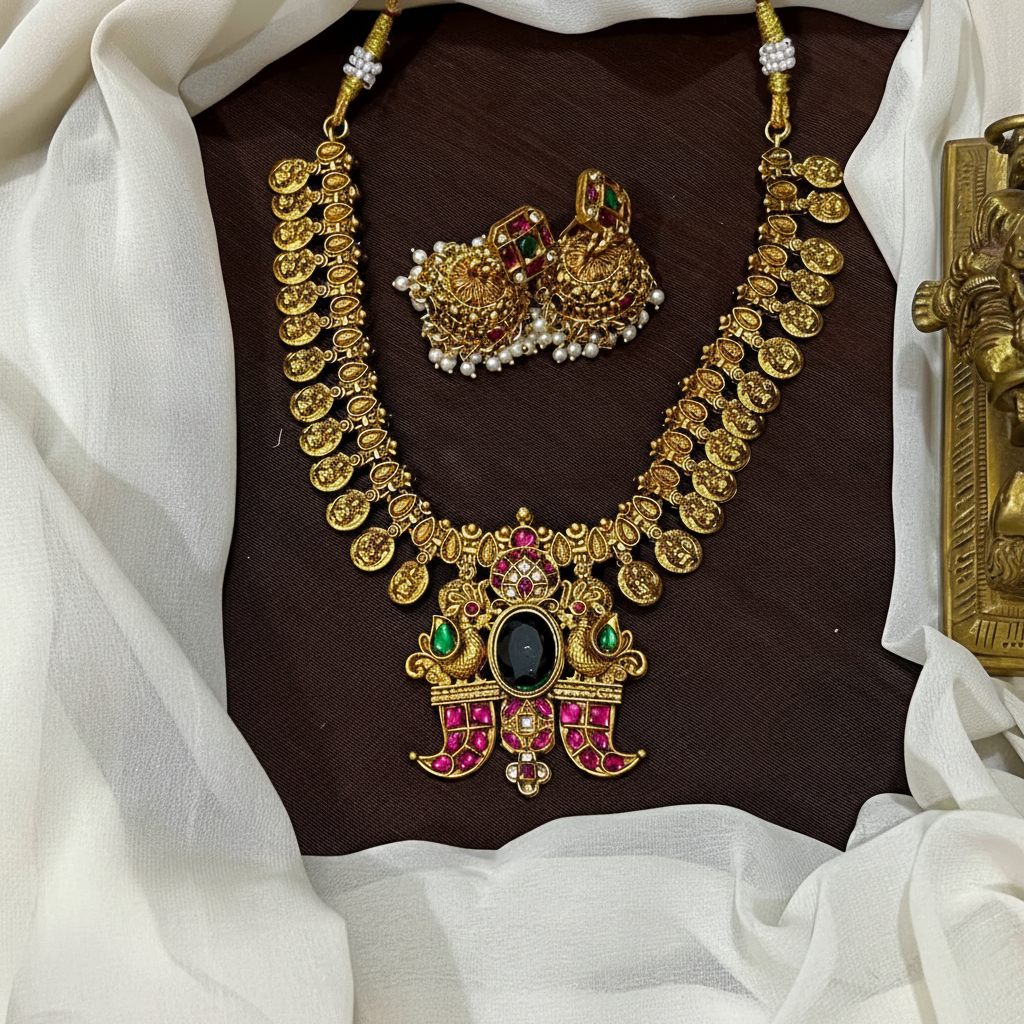 Kasu With Puligoru Pendant - NN00920