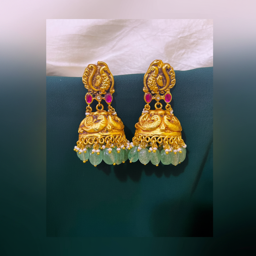Nakshi Jadau Jhumkas - KE00118