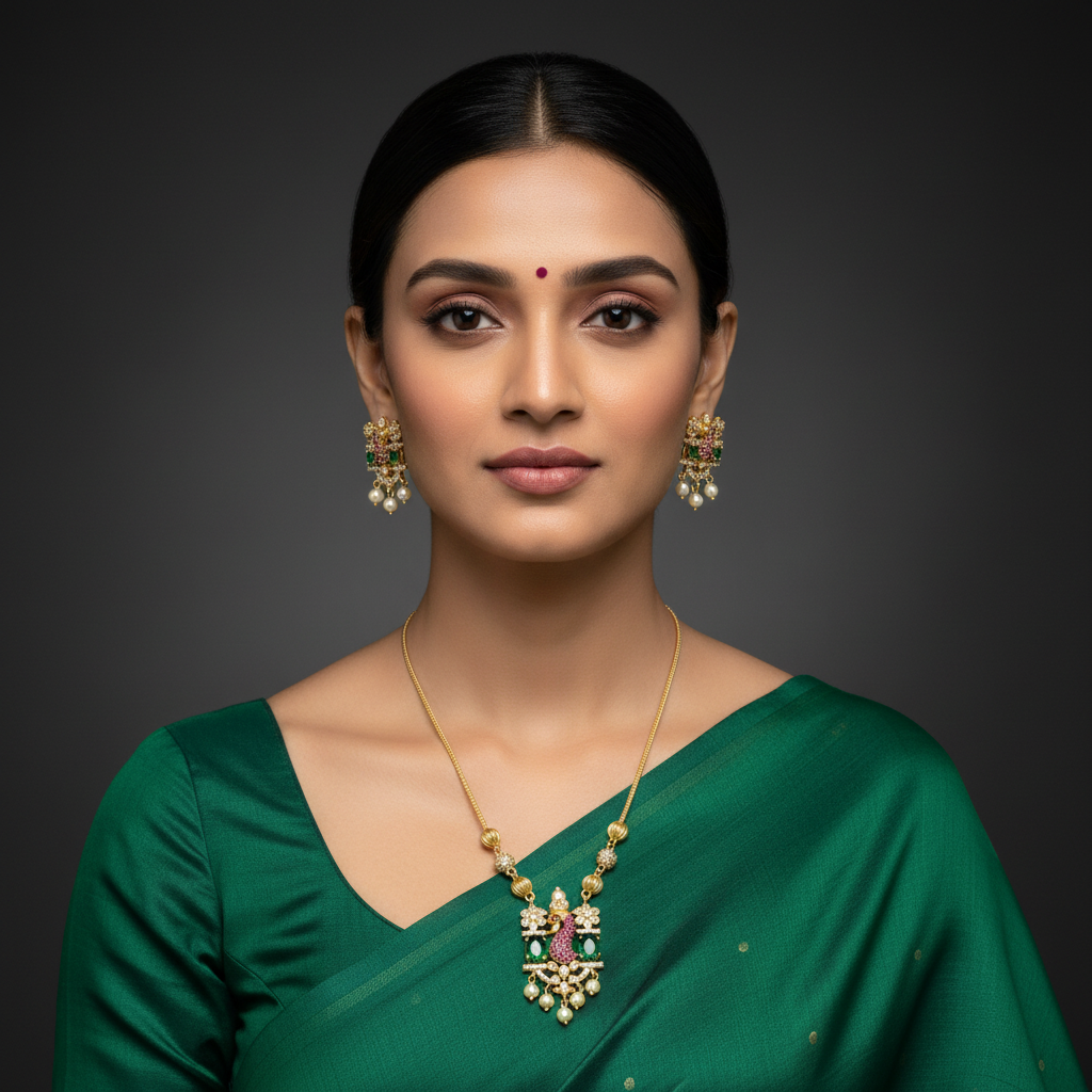 Small Cute Peacock Necklace - NN00908