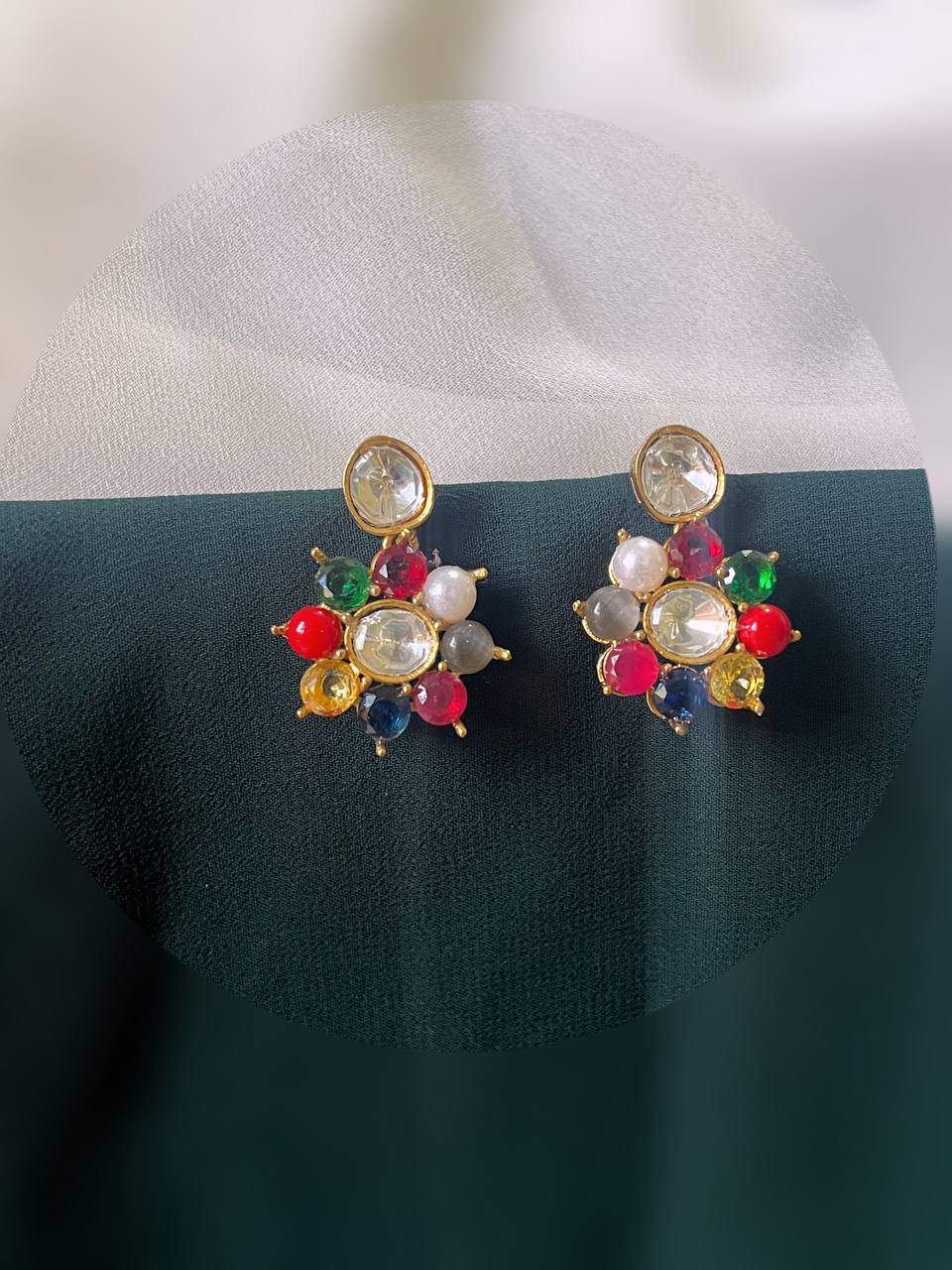 Navaratna  Studs - NE0140