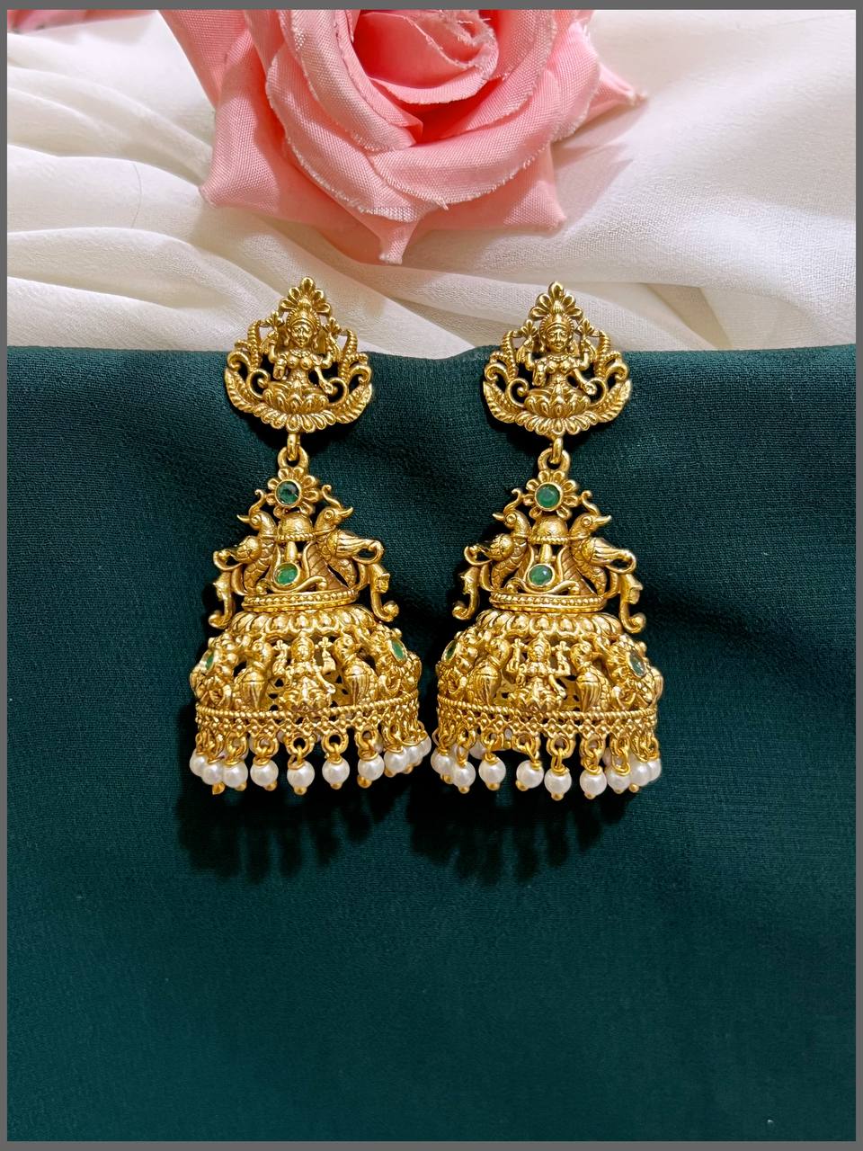 Beautiful Lakshmi Jhumki In Nakshi - NE00389