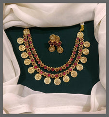Double Layer Lakshmi Necklace - NN00472