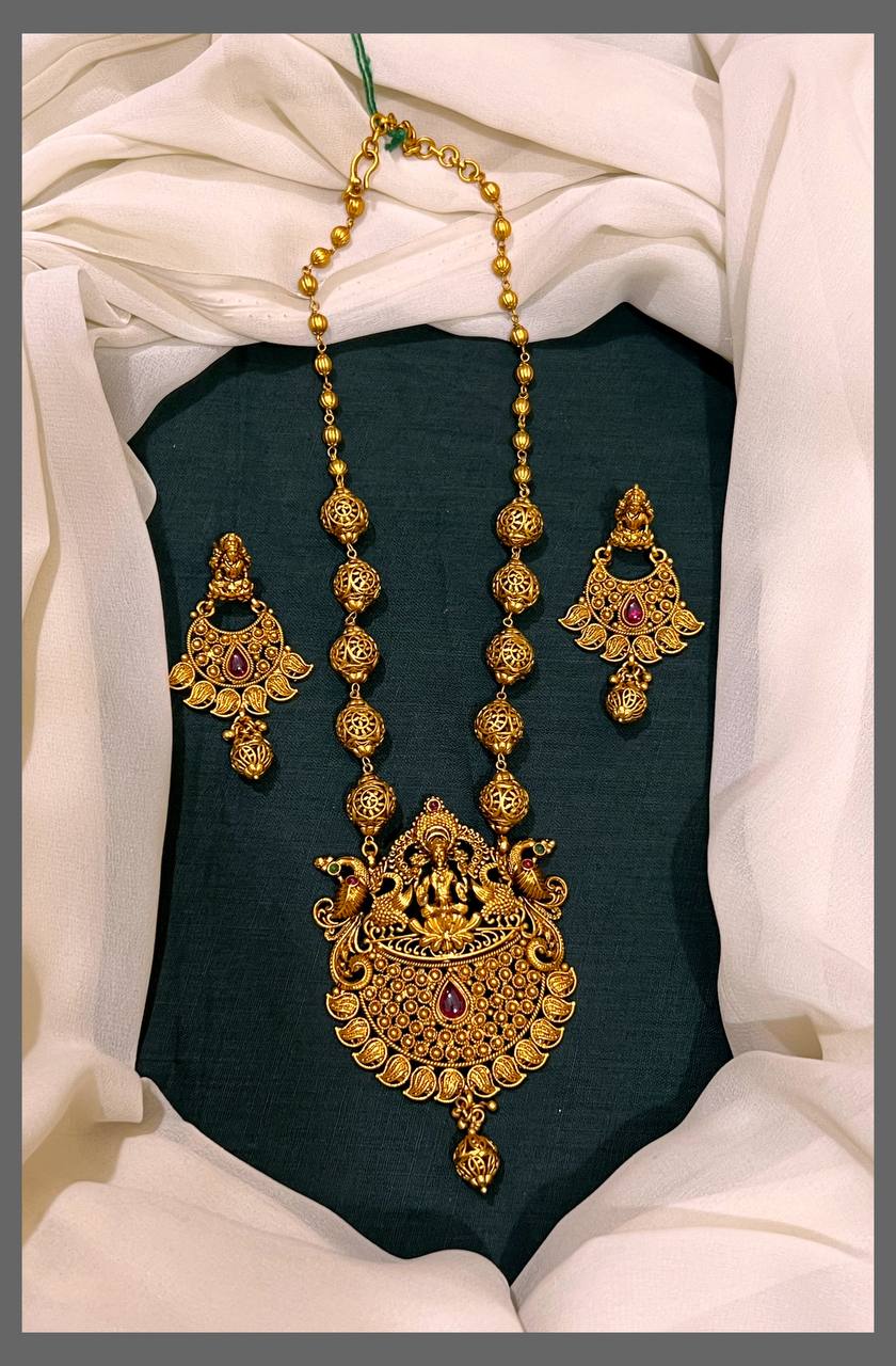 Golden Pearl Haram with Lord Pendent - PB00232