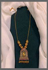 Krishna Pendent Necklace in Nakshi - NN00551