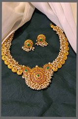 Beautiful Antique Necklace in Nakshi - NN00569