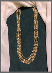 Crystal Beads Haram with Lord Side Pendants - PB00352